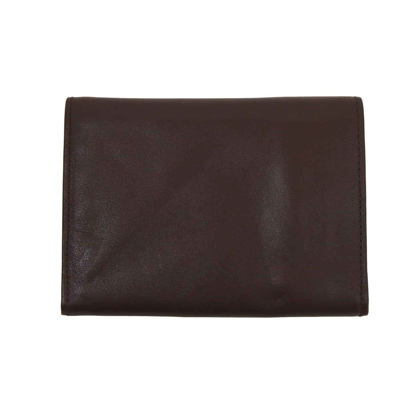 Luxury Leather Wallet With Coin Pouch - Brown