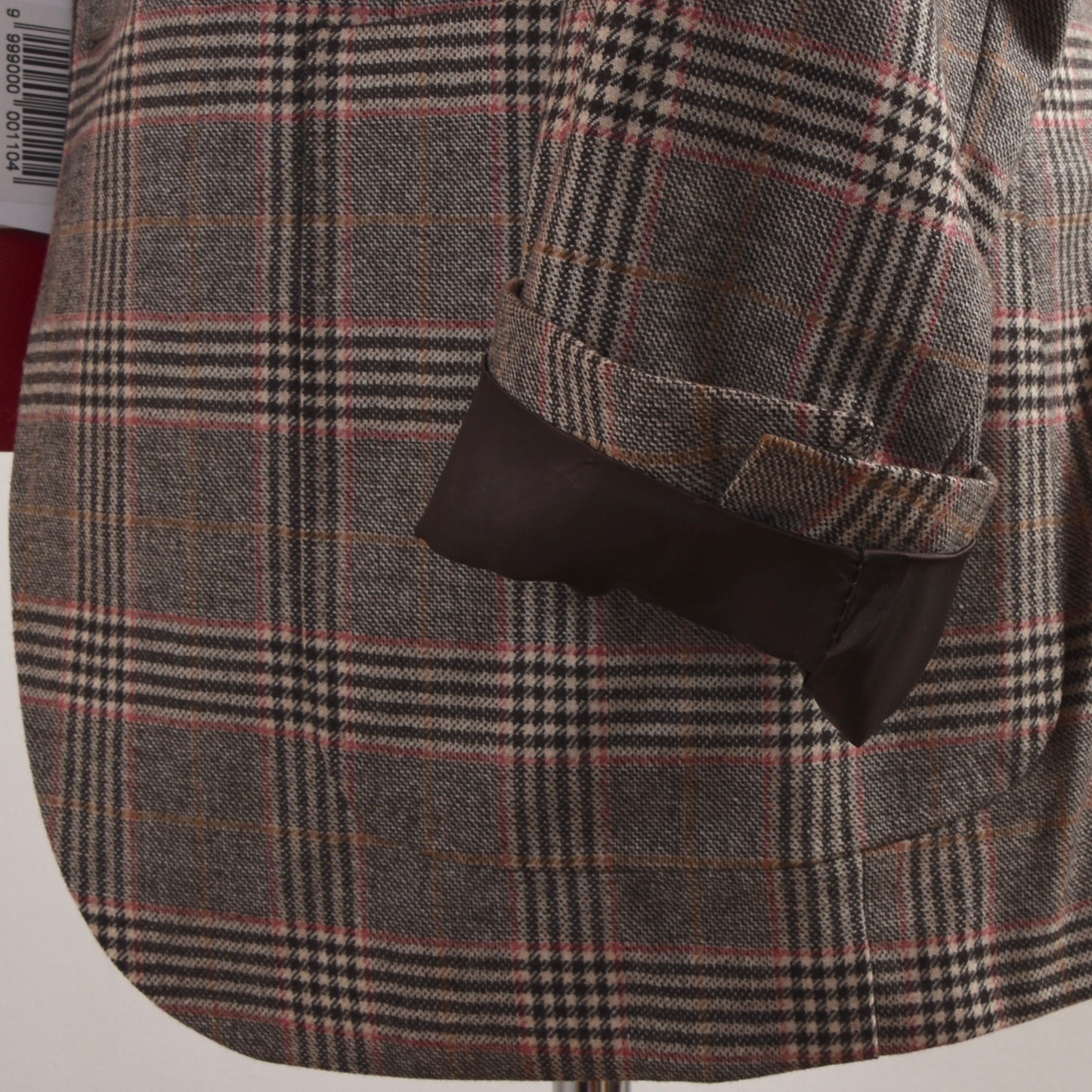 NEW Luigi Bianchi Mantova Wool/Cashmere Jacket Size 52 - Plaid
