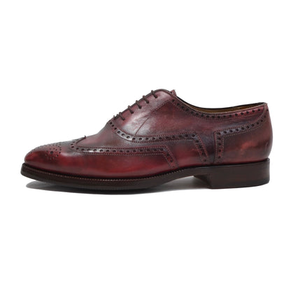 Lederer Oxford Schuhe Größe 41 - Burgund