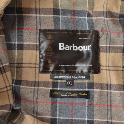 Barbour Beaufort Jacke Größe XXL - Hellbraun/Beige