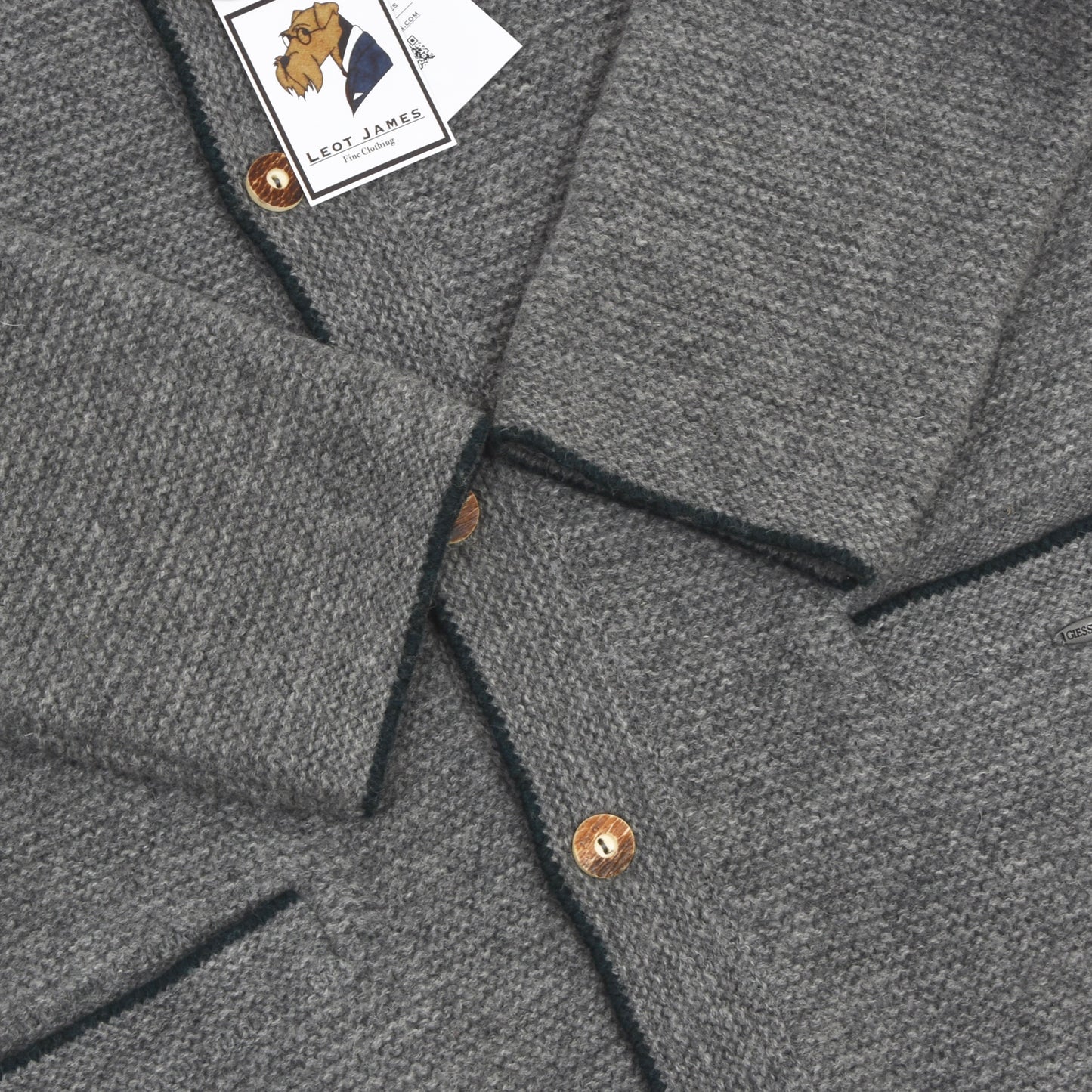 Giesswein Wool Walkloden Cardigan Sweater Size 52 - Grey