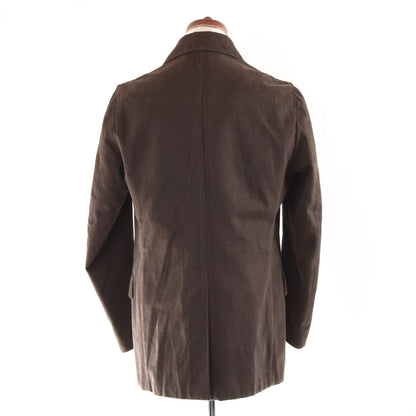 Luigi Borrelli Double Breasted Jacket/Coat Size 50 - Brown