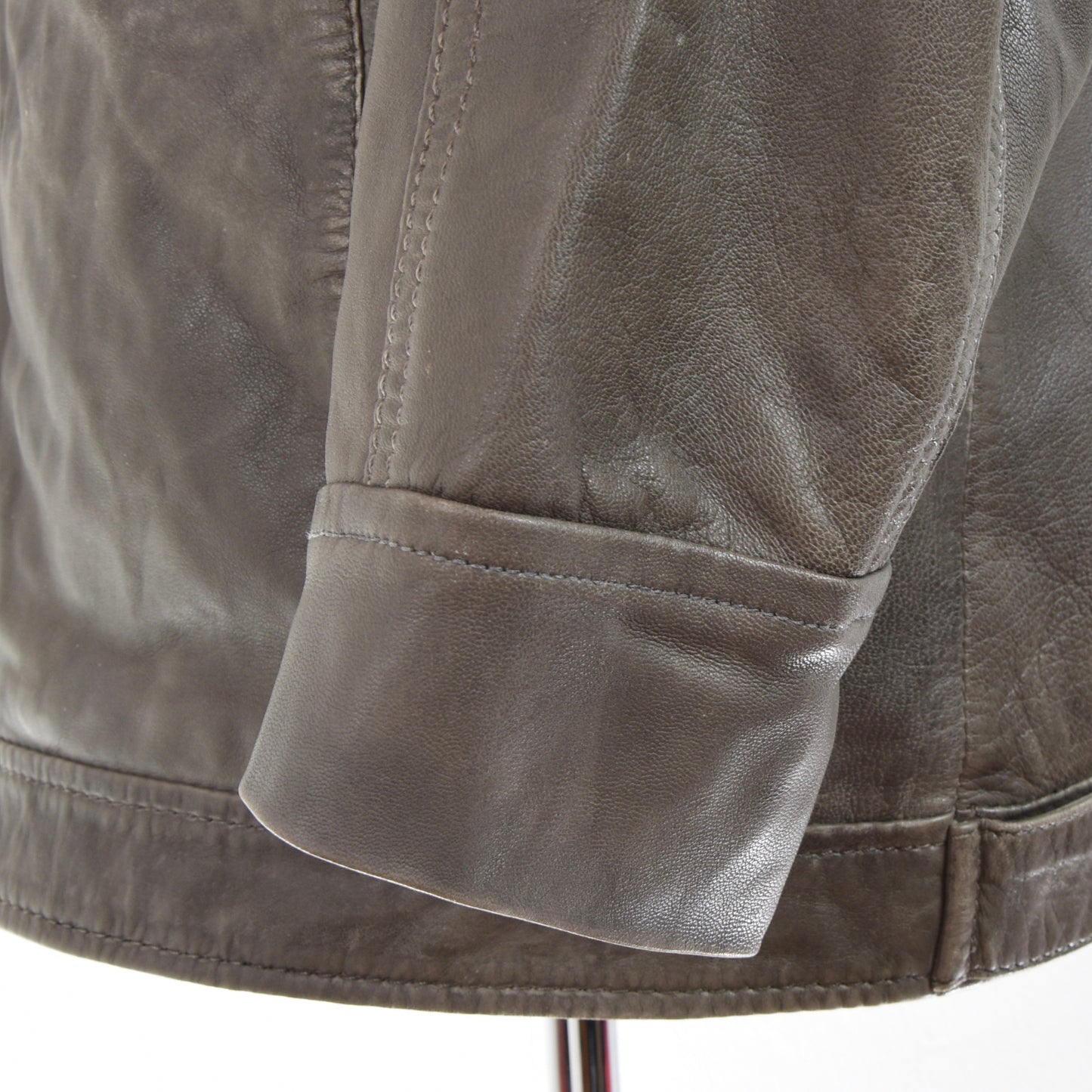 Walbusch Nappa Leather Jacket - Grey