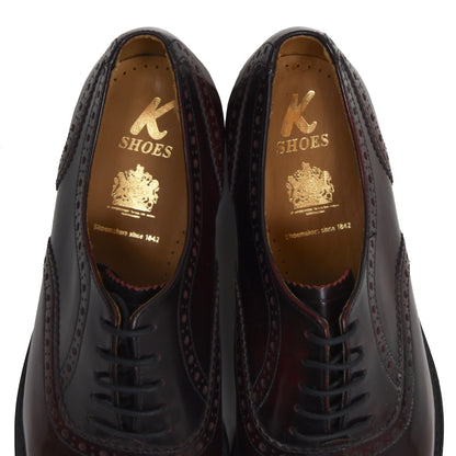 Vintage K Schuhe England Größe 8,5 - Burgund