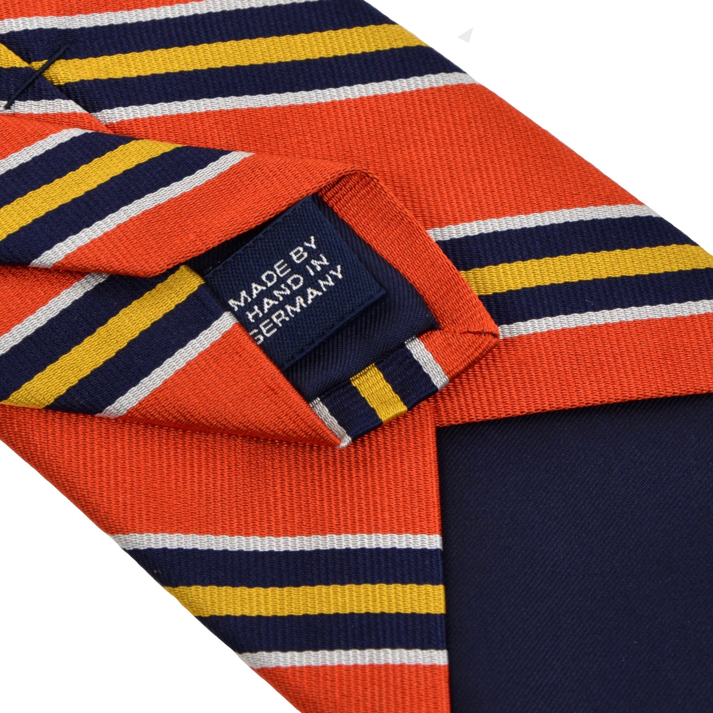 Polo Ralph Lauren Gestreifte Seidenkrawatte - Orange/Navy