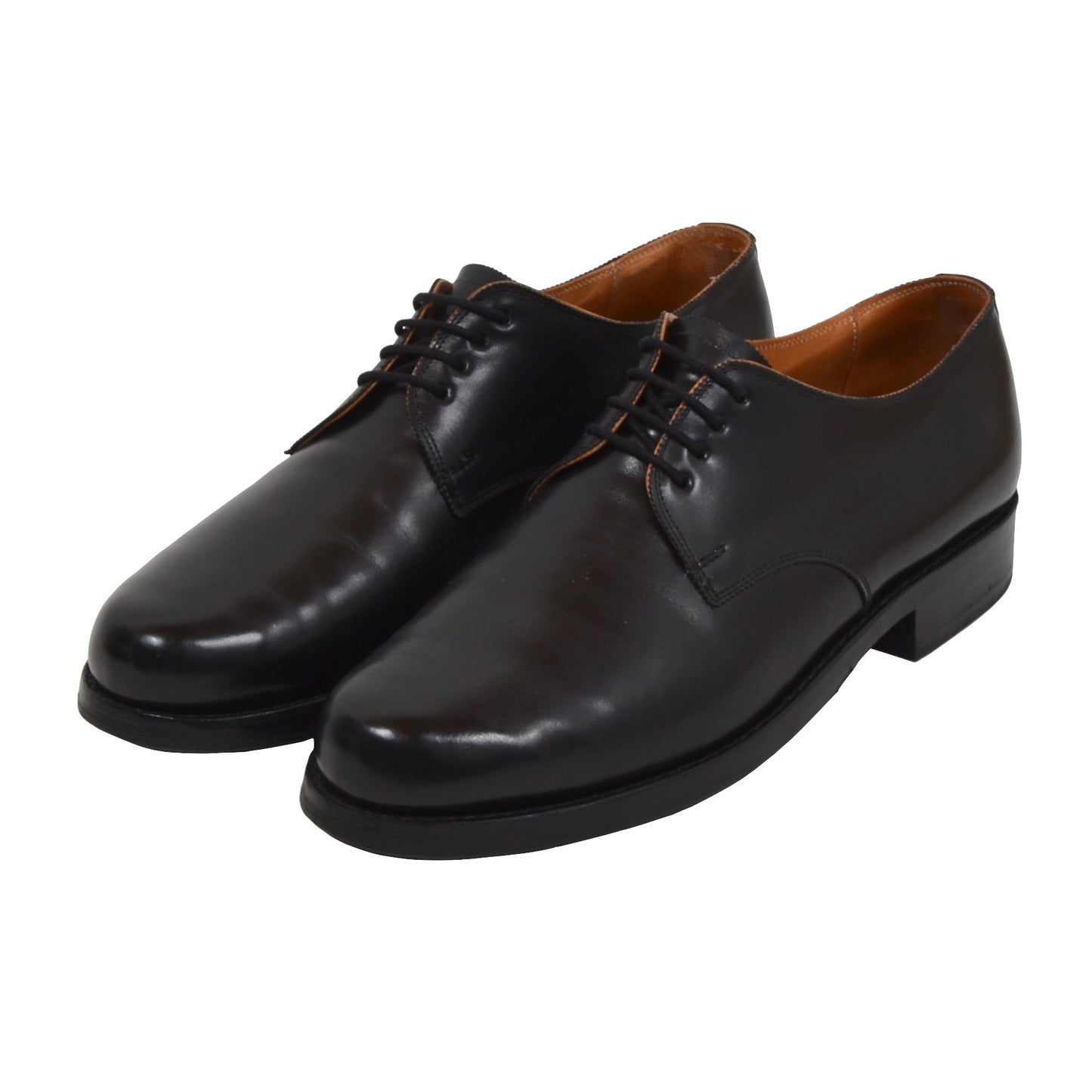 Ludwig Reiter Plain Toe Derby Shoes Size 9 - Black