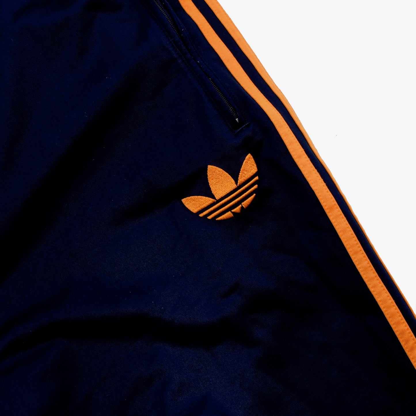 Adidas Firebird Pants Size L - Navy Blue & Orange