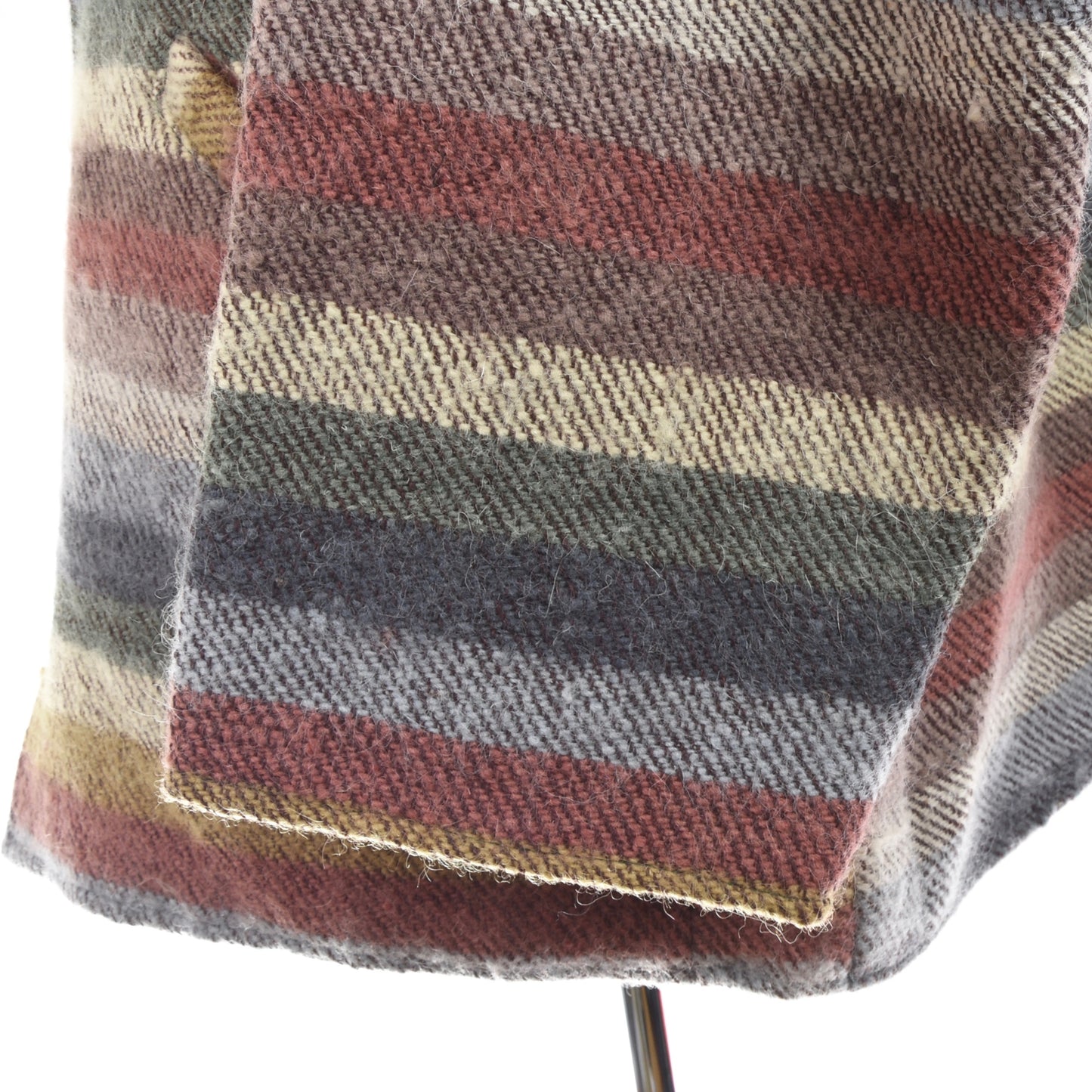 Wool Striped Blanket Jacket Size L