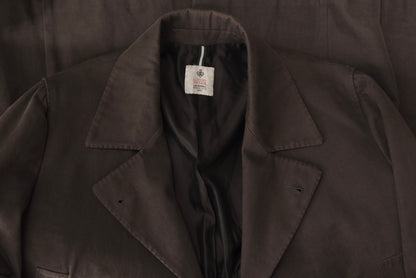 Luigi Borrelli Double Breasted Jacket/Coat Size 50 - Brown