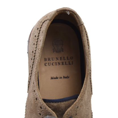 Brunello Cucinelli Suede Shoes Size 41 - Sand
