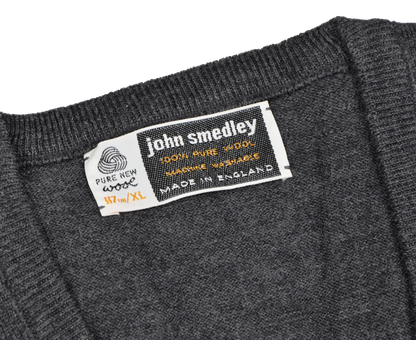 John Smedley of England Pullover Weste Größe XL - Grau
