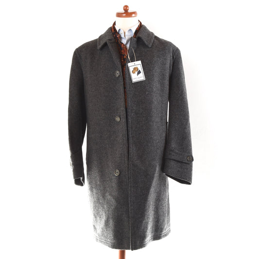 Rene Albert Classic Wool Overcoat Size 25  - Grey