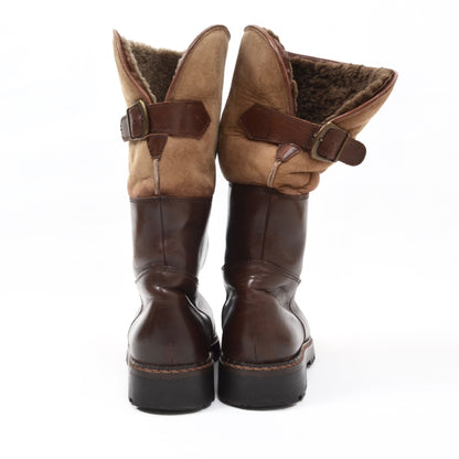 Fretz Men Shearling Boots Size 7.5 - Brown
