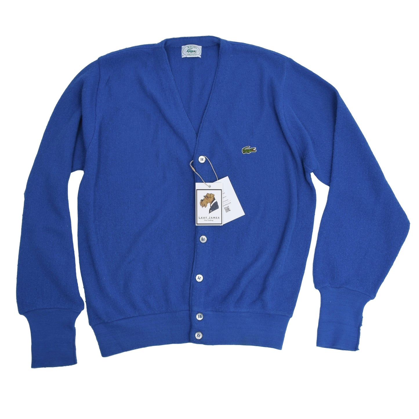 Vintage Izod Lacoste Cardigan Sweater Size S - Blue