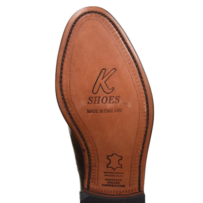 Vintage K Schuhe England Größe 8,5 - Burgund