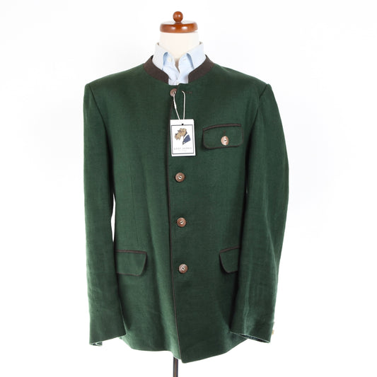 Loden Fürst Linen Janker/Jacket Size 52- Green