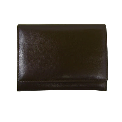 Luxury Leather Wallet With Coin Pouch - Brown