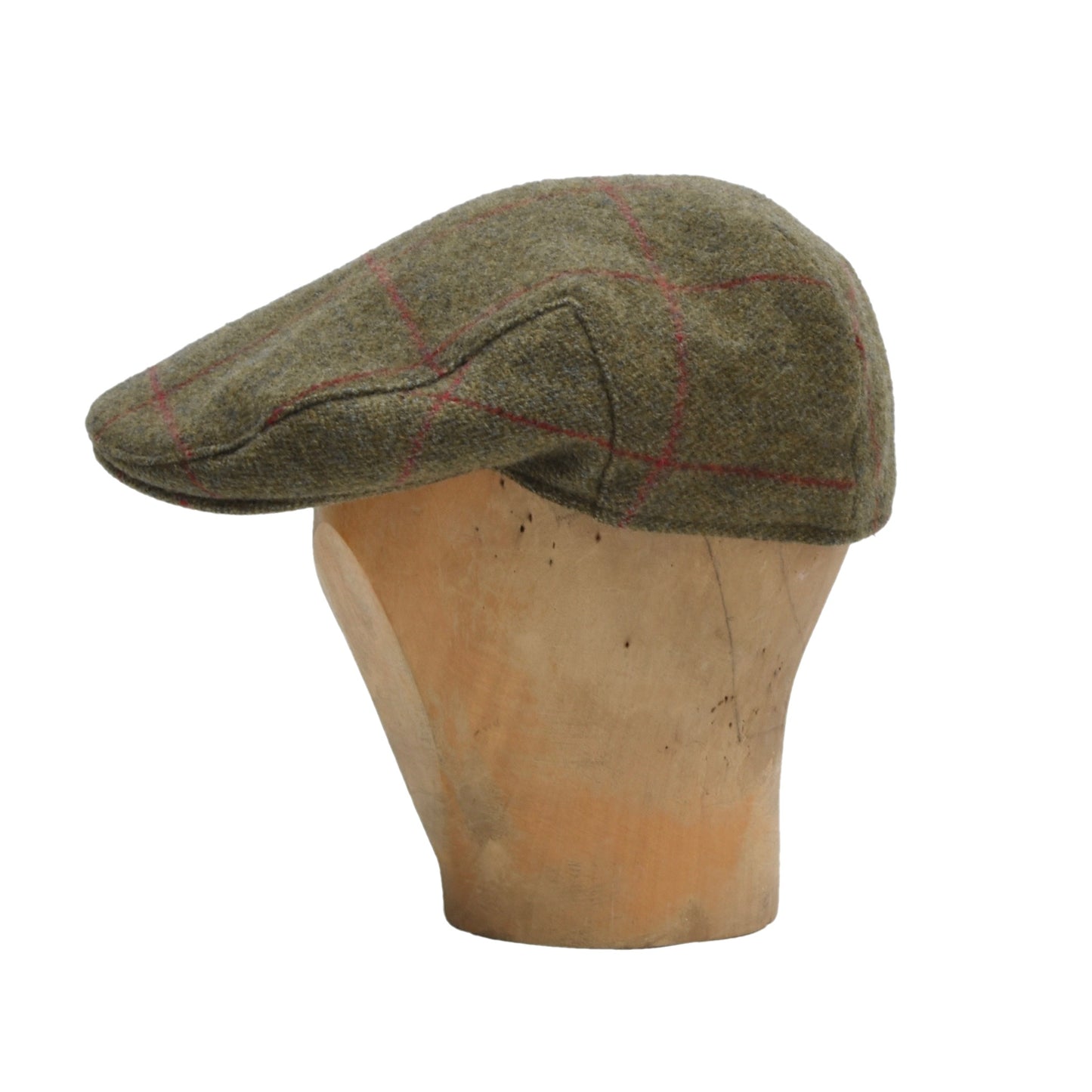 Alan Paine Tweed Cap/Hat Size 60 - Green Windowpane