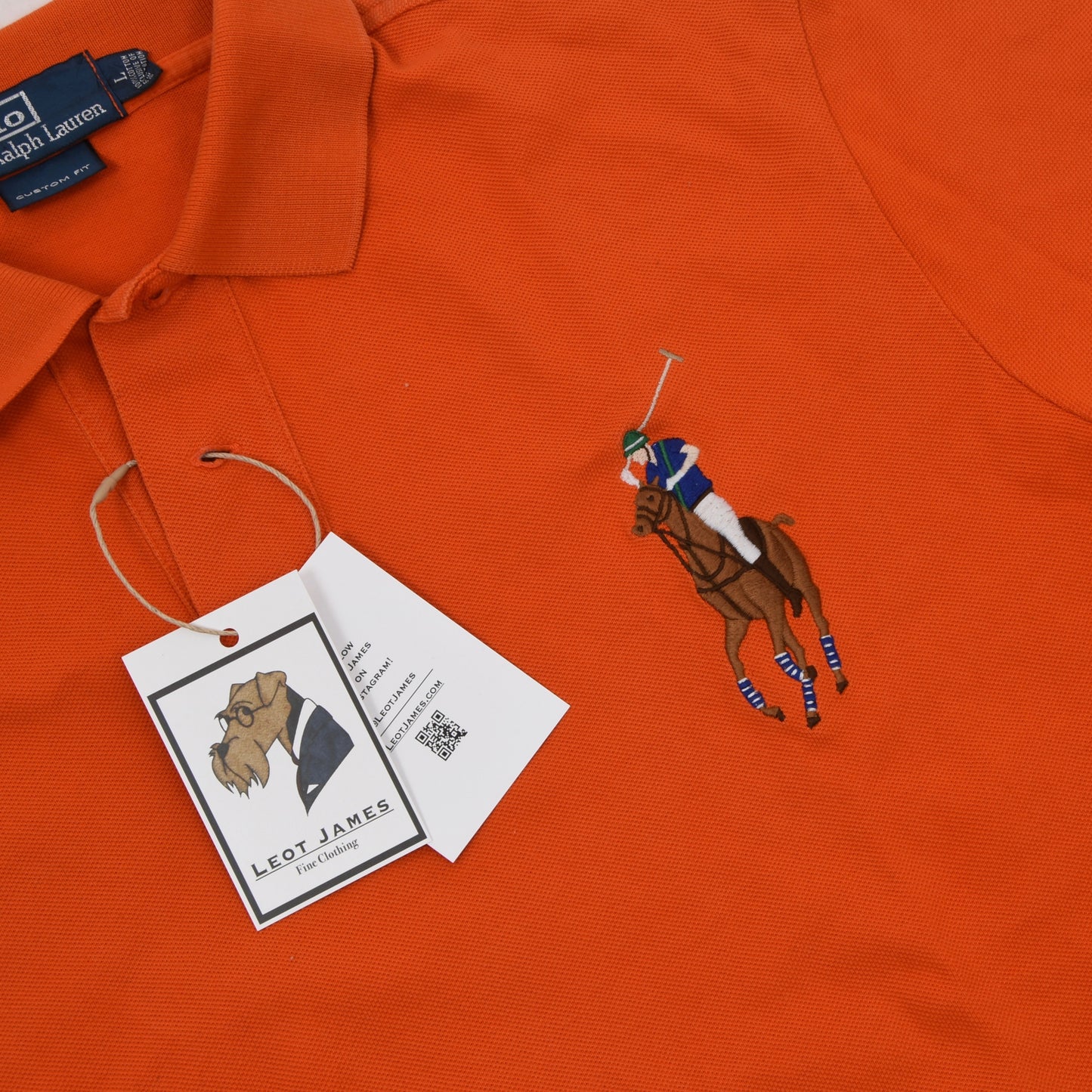 Polo Ralph Lauren Custom Fit Shirt Size L - Orange