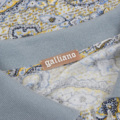 John Galliano Paisley Poloshirt Größe M