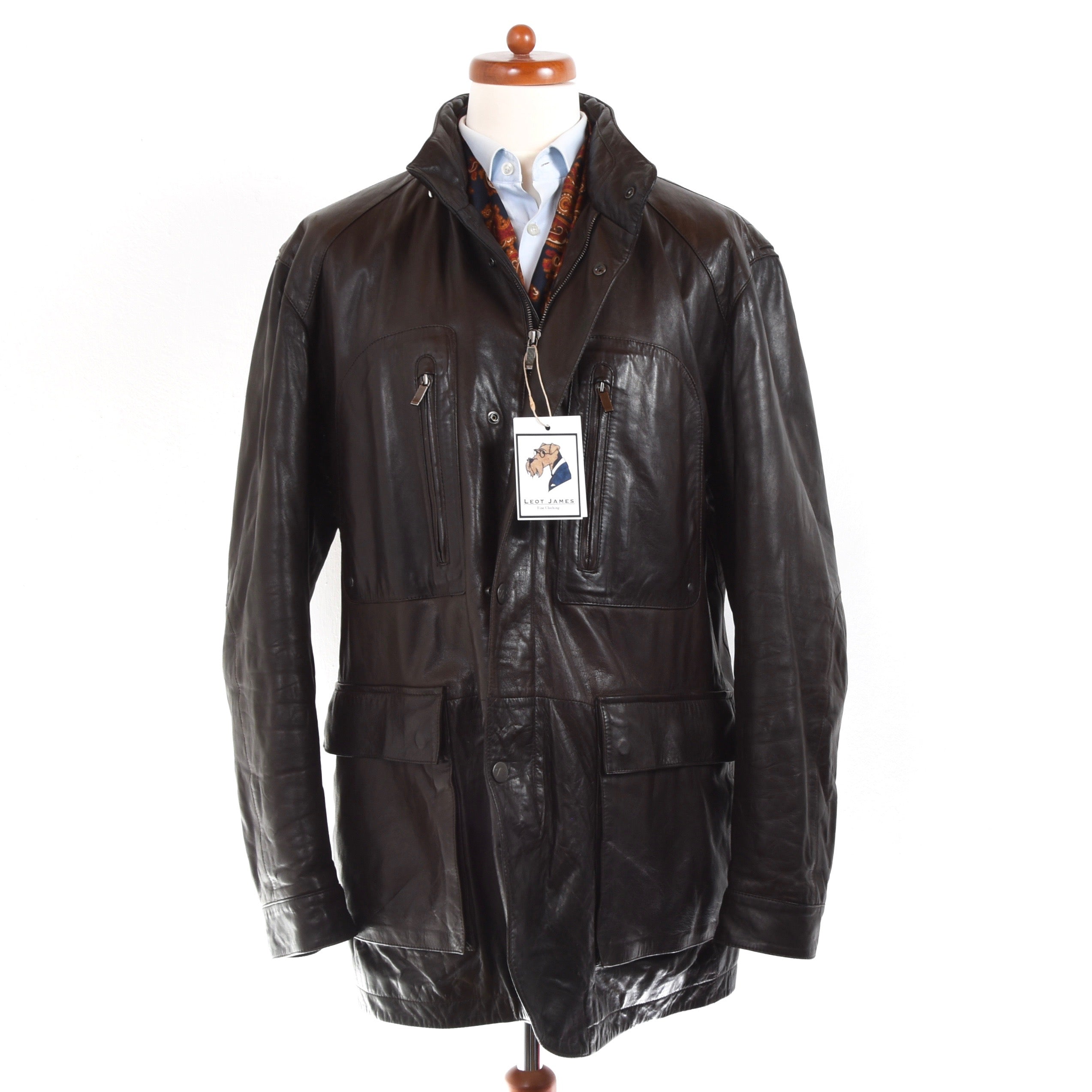 Zegna sport best sale leather jacket