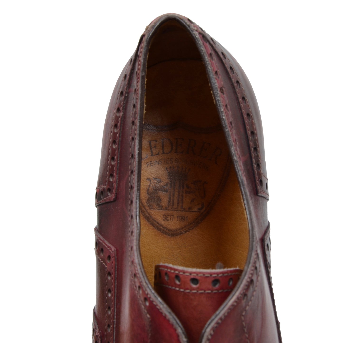 Lederer Oxford Shoes Size 41 - Burgundy