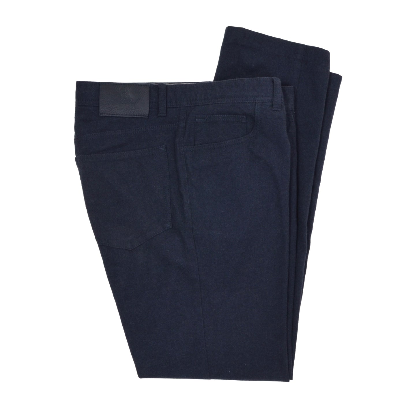 Brioni gebürstete Baumwolle 5-Pocket-Hose Größe 36 - Blau
