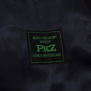 PKZ Zürich Mantel Crombie Wool Peaked Label Gr. 52 - Mitternachtsblau