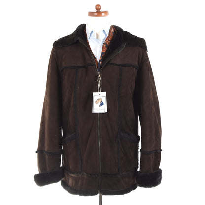Shearling Jacket Size 54 - Chocolate Brown