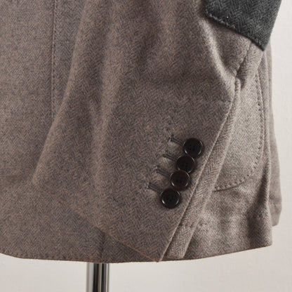 Etro Milano 100% Cashmere Jacket Size 54 - Herringbone