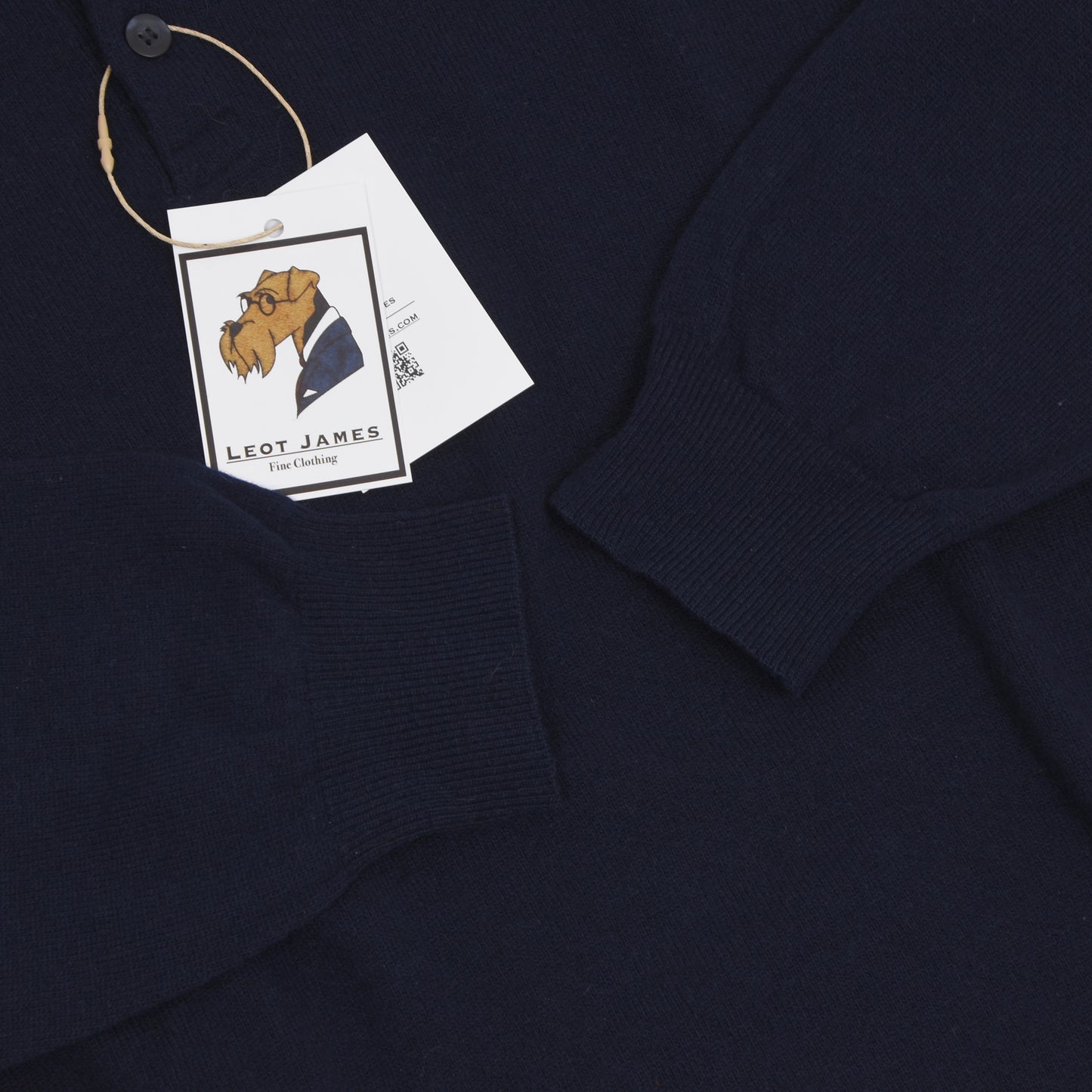 2x Wool Polo Sweaters Sisley/Benetton Size L - Navy Blue & Grey