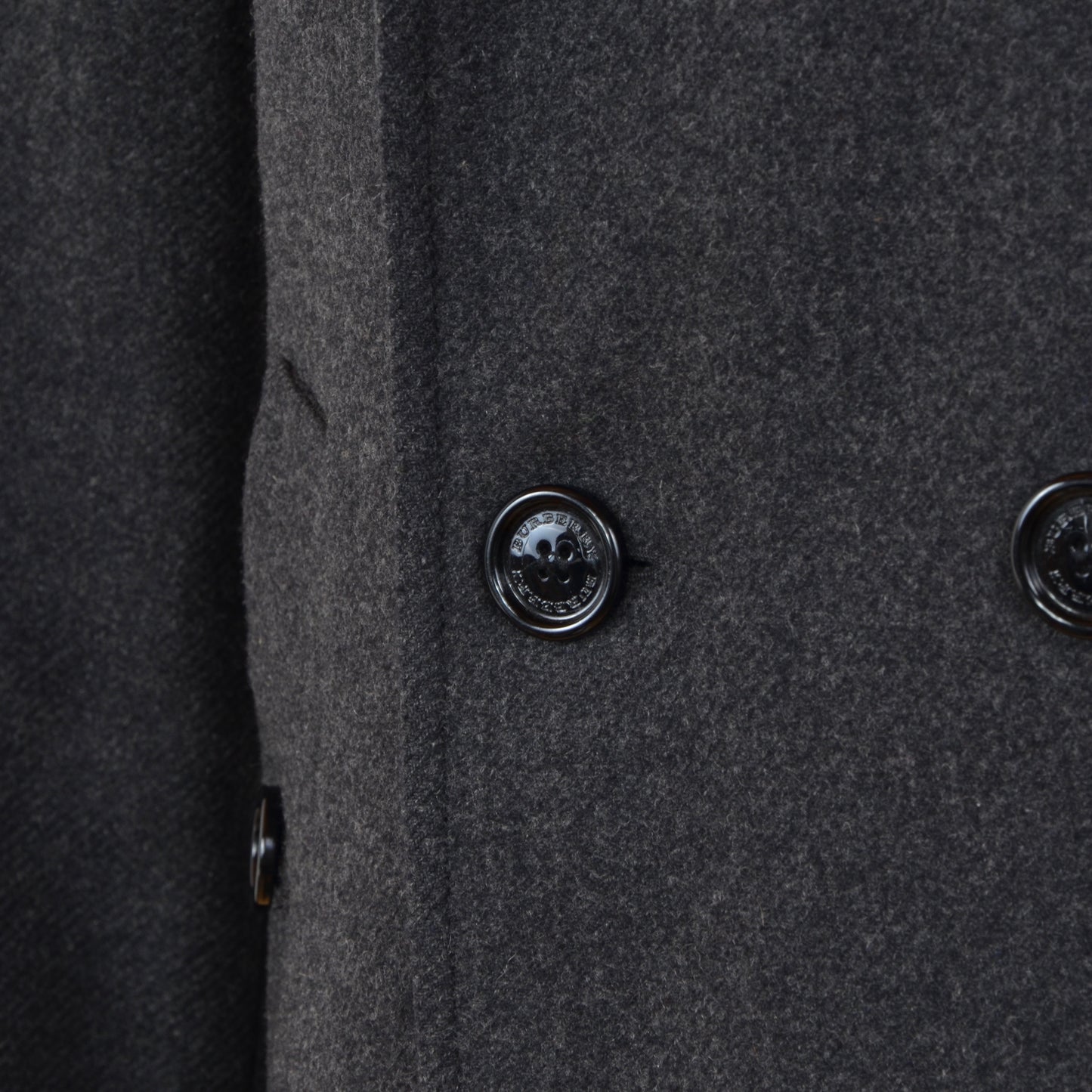Burberry London Wool Pea Coat Size 52 - Grey