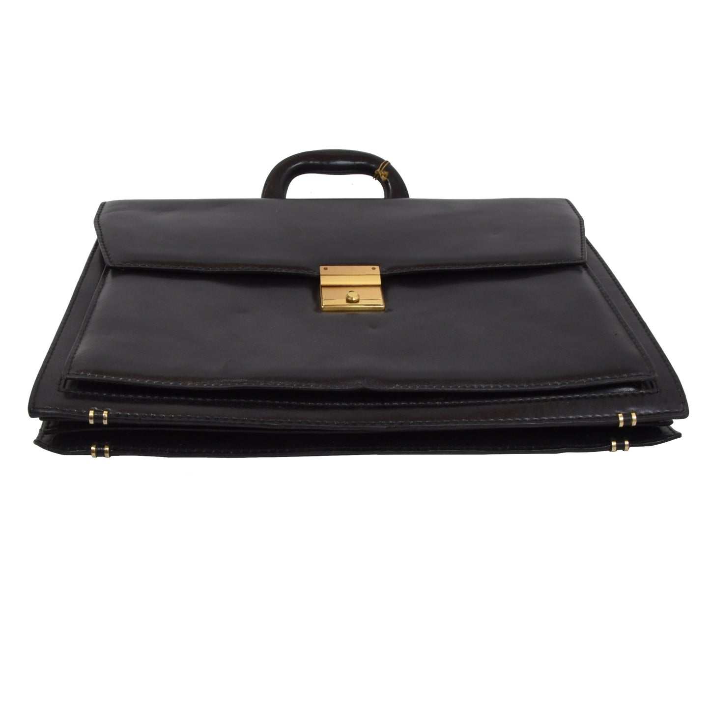 Classic Leather Briefcase - Black
