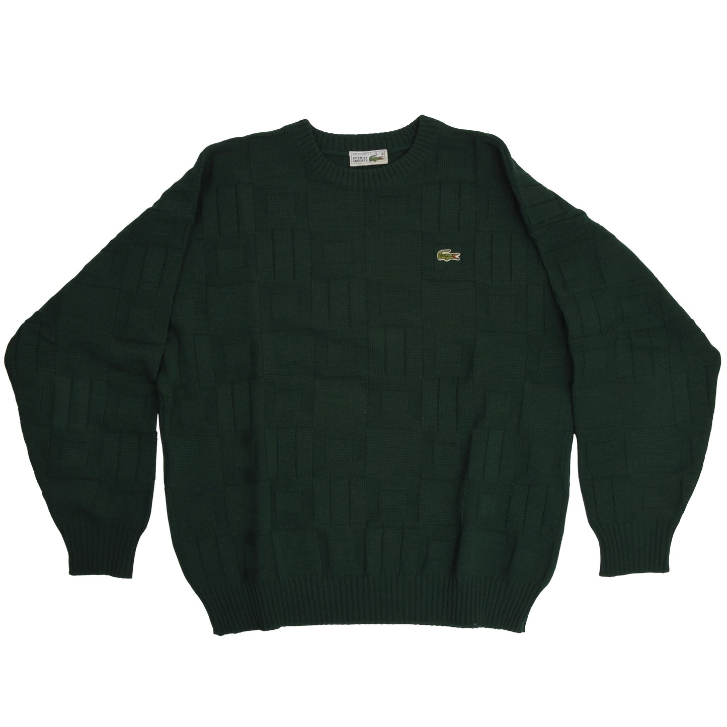 2x Vintage Lacoste Pullover Größe 6 - Rot & Grün