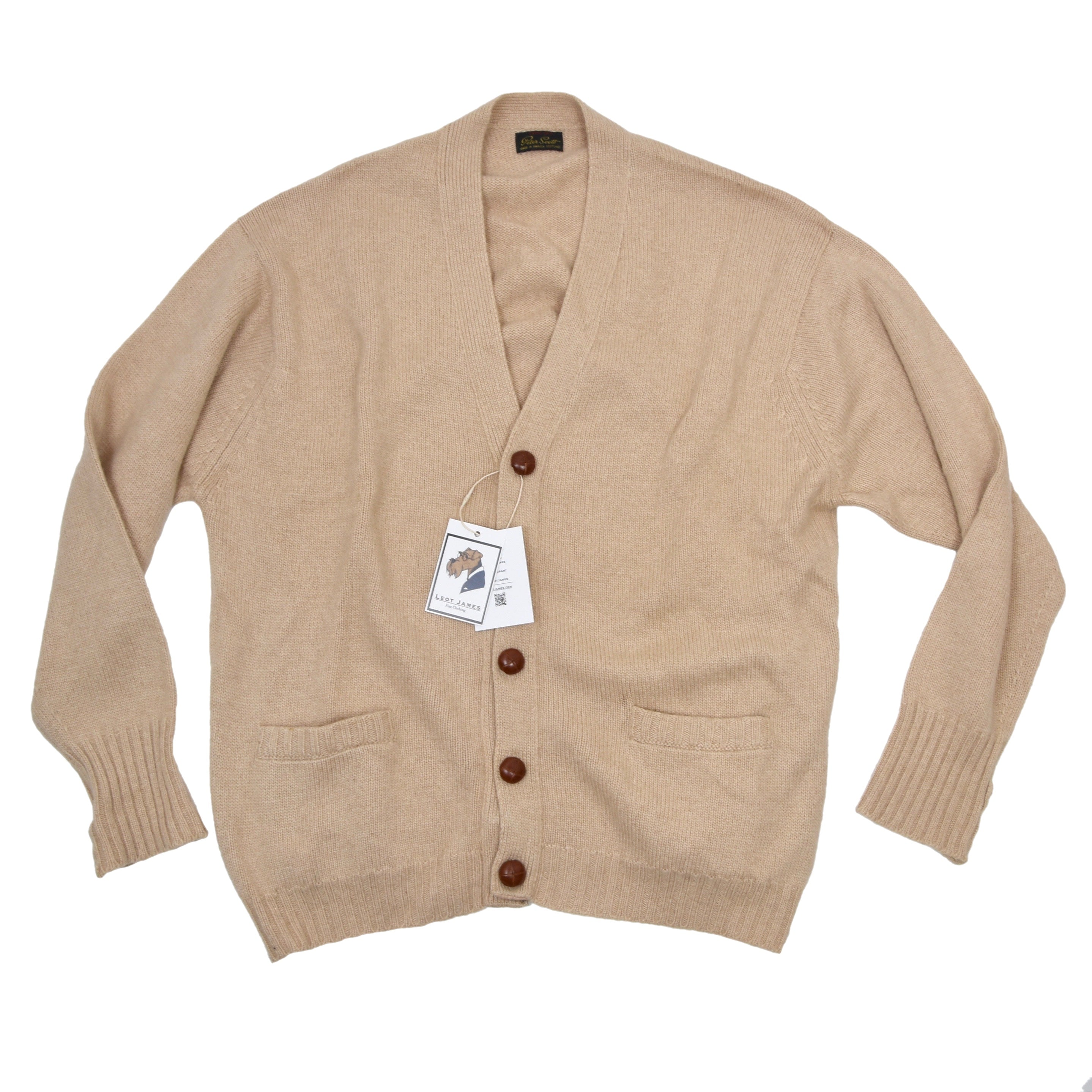 Camel hair outlet cardigan