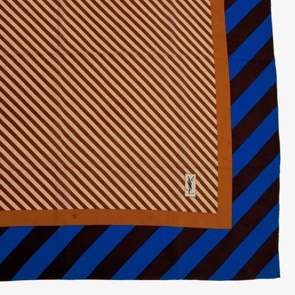 Vintage Yves Saint Laurent YSL Silk Scarf - Stripes