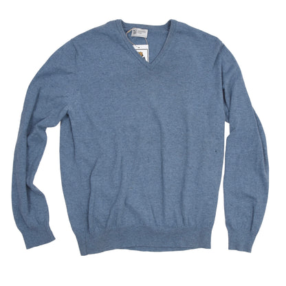 Johnstons of Elgin 100 % Kaschmirpullover Größe L DEFEKT - Blau