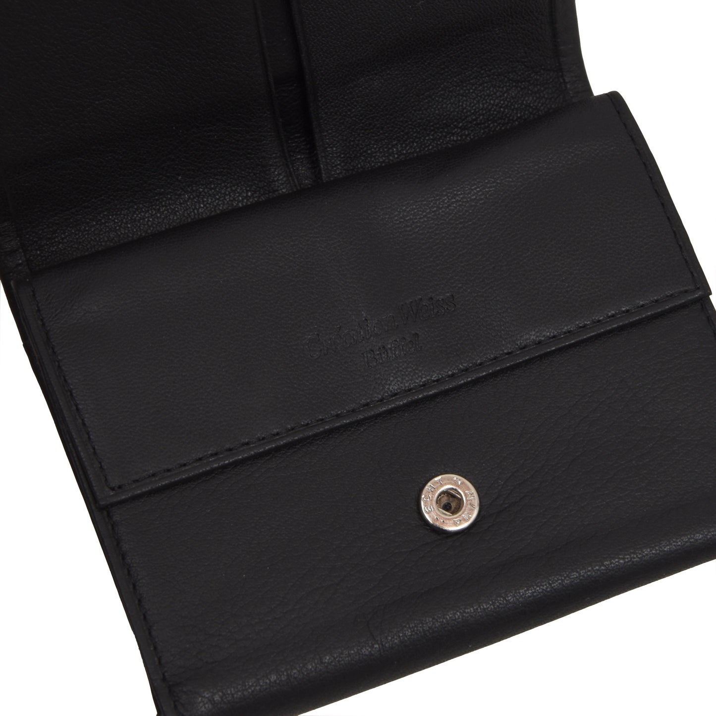 Creation Weiss Buffalo Leather Wallet - Black