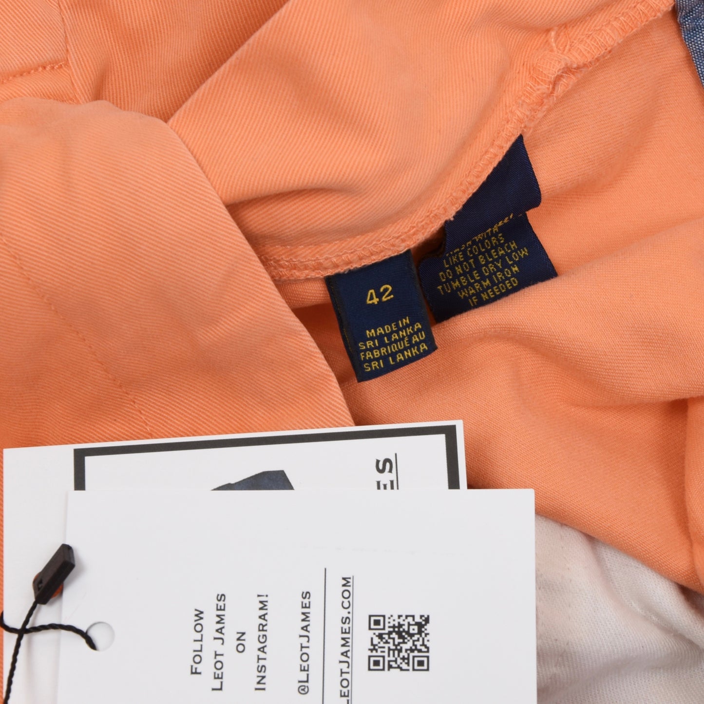 Klassische Polo Ralph Lauren Shorts Größe W42 - Orange