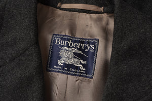 Mantel aus Wolle und Kaschmir von Burberrys Größe UK 44 - Anthrazit