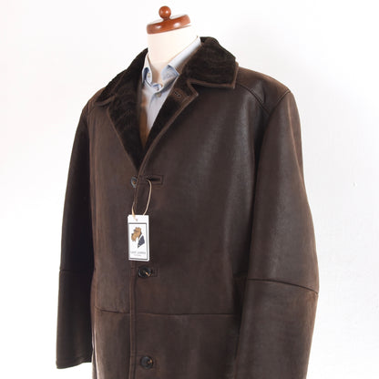 Werner Christ Shearling Coat Size 52 - Brown