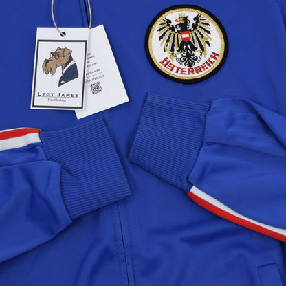 Vintage 80er Jahre Adidas Österreich Trainingsanzug Größe 54 - blau