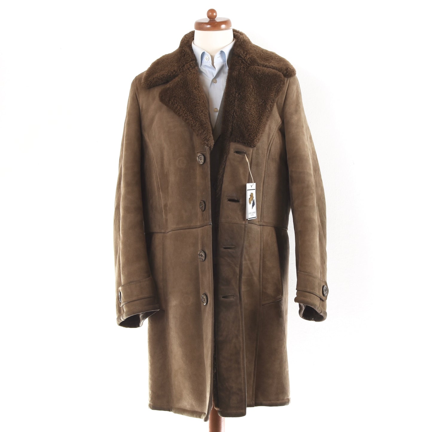 Stoichart Shearling Coat Size 52 - Tan