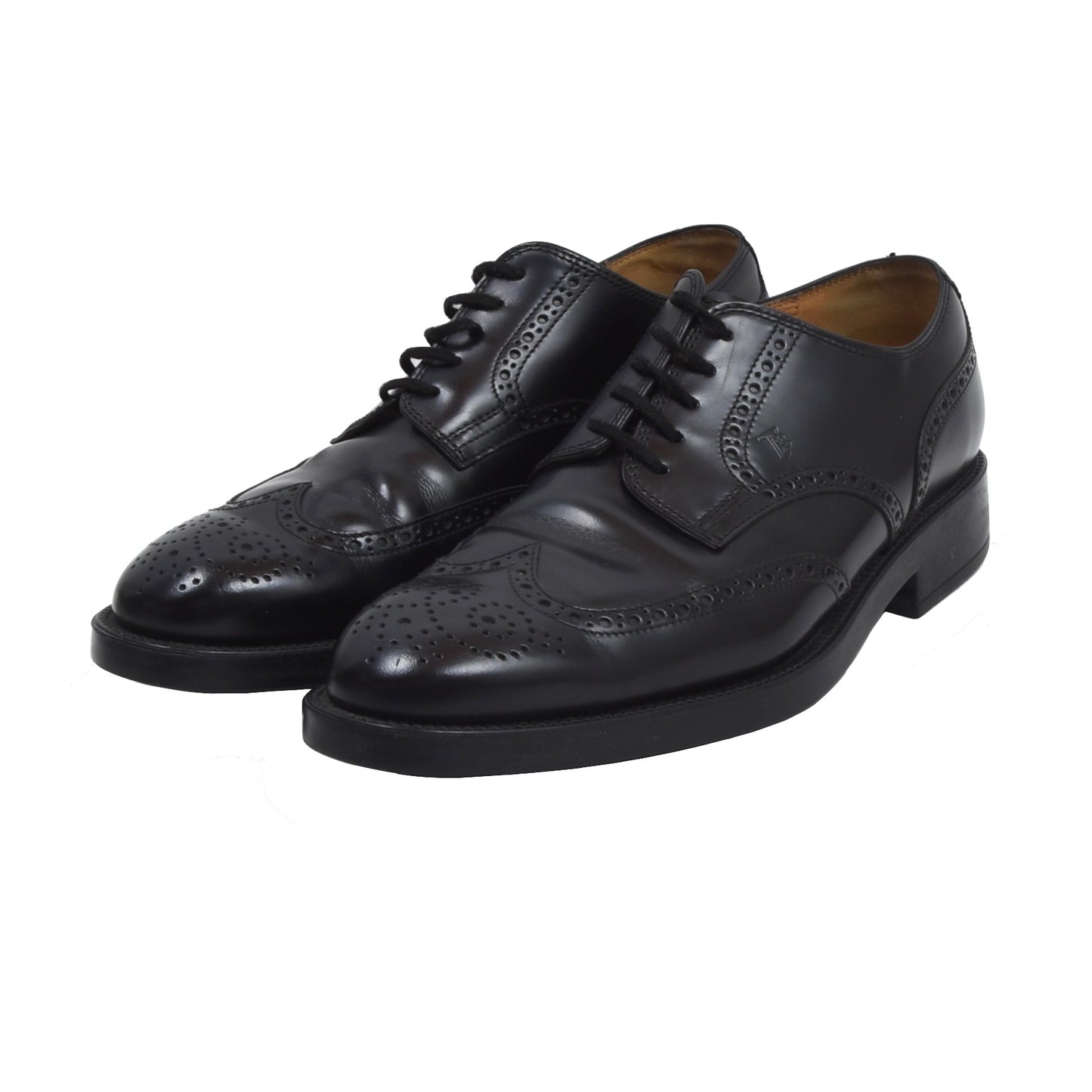 Tod's Brogue Shoes Size 8.5 - Black