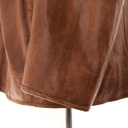 Milestone Lamb Leather Jacket Size 56/XXL - Cognac Brown