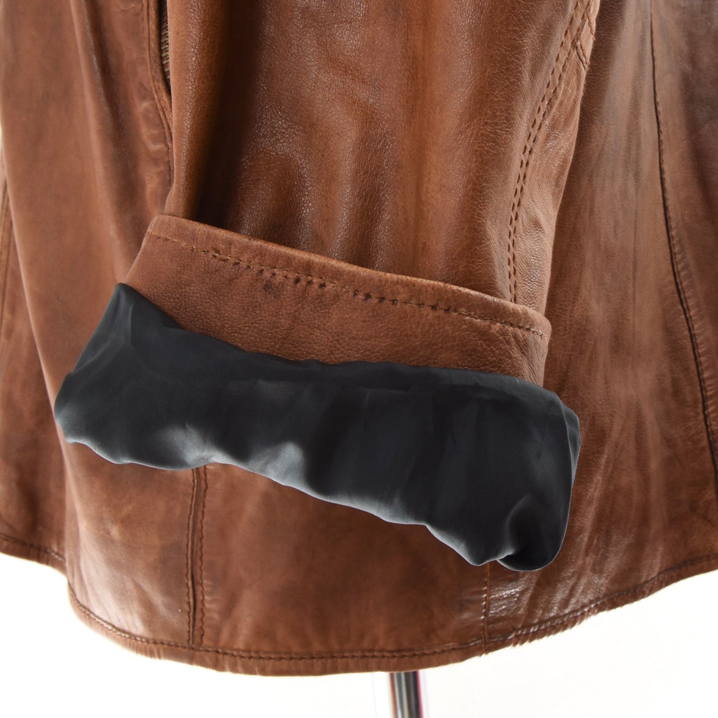 Milestone Lamb Leather Jacket Size 56/XXL - Cognac Brown