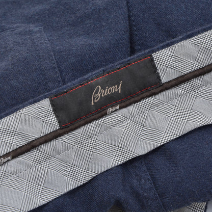 Brioni gebürstete Baumwolle 5-Pocket-Hose Größe 36 - Blau