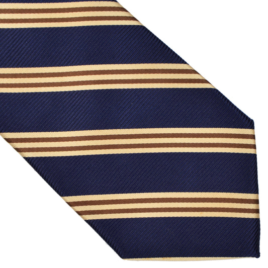 Brooks Brothers Classic Striped Tie - Blue
