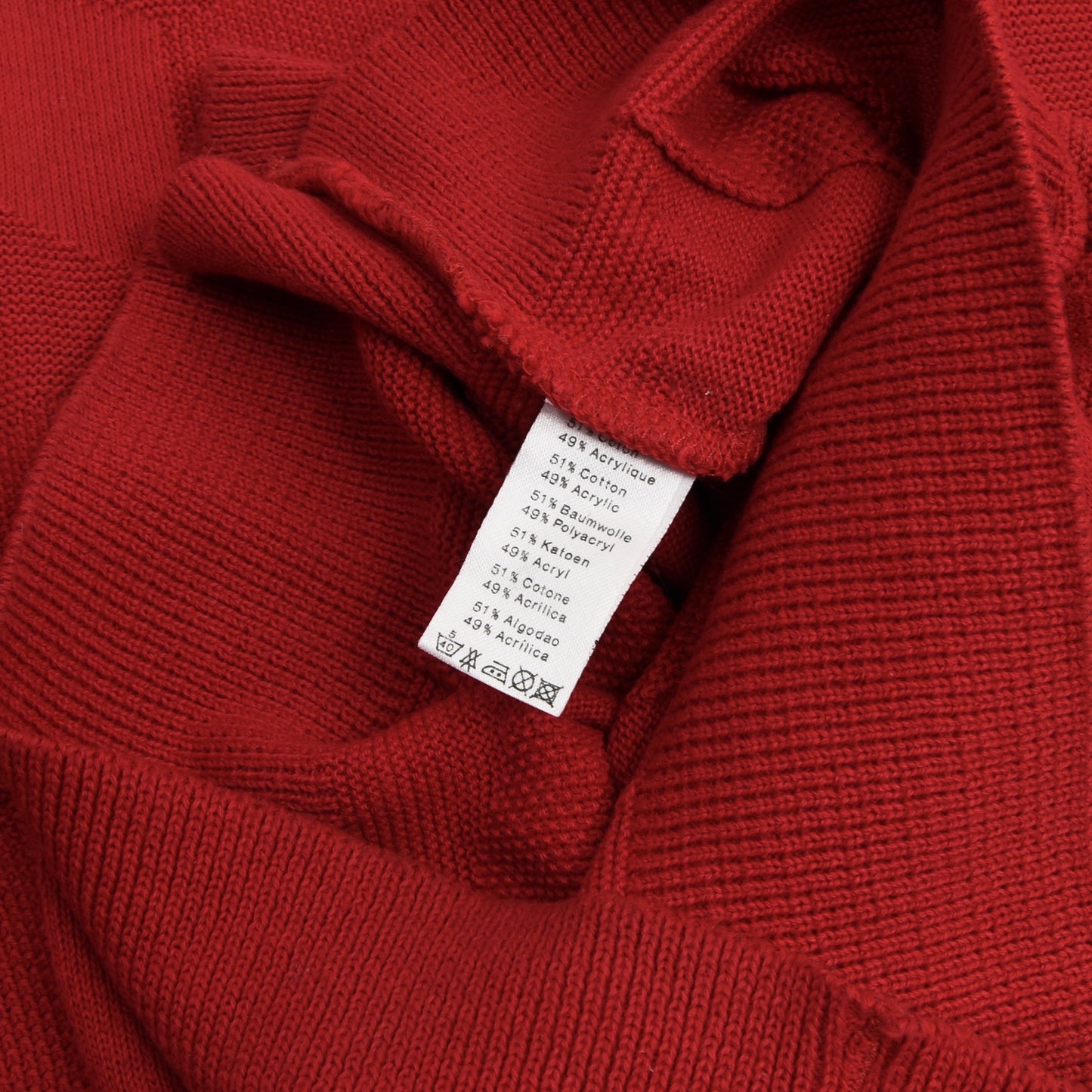 2x Vintage Lacoste Pullover Größe 6 - Rot & Grün