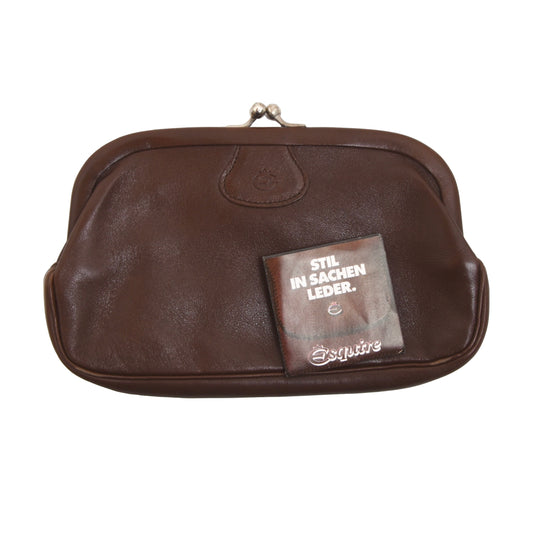 Creation Esquire Large Leather Change Purse - Brown